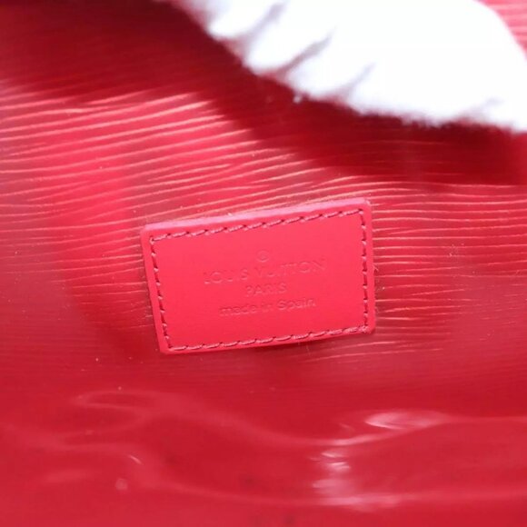 LOUIS VUITTON Epi Plage Via Hand Bag Vinyl Red Grenadine M92152 LV Auth bs20812 - Picture 8 of 15